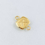 Herraje Letra K 0.25gr / 1/2 in / Oro Amarillo 18K