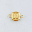 Herraje Letra M 0.3gr / 1/2 in / Oro Amarillo 18K