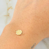 Herraje Letra M 0.25gr / 1/2 in / Oro Amarillo 18K *