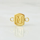 Herraje Letra M 0.25gr / 1/2 in / Oro Amarillo 18K *