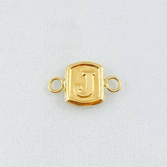 Herraje Letra J 0.3gr / 1/2 in / Oro Amarillo 18K *