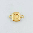 Herraje Letra E 0.3gr / 1/2 in / Oro Amarillo 18K *