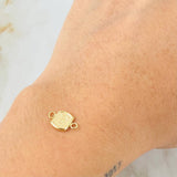 Herraje Letra E 0.3gr / 1/2 in / Oro Amarillo 18K *