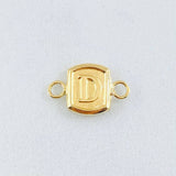 Herraje Letra D 0.3gr / 1/2 in / Oro Amarillo 18K *