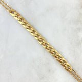 Cuban Links Bracelet Classic Link 6.95gr / 21cm-24.5cm / 6.5mm Gradual Yellow Gold +4 18K
