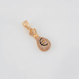Dije Bolsa de Dinero Euro 3.55g / 1 1/4 in Oro Rosa 18K