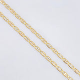 Cadena Plana 1.35gr / 17 3/4 in / 1.3mm Tres Oros +3 18K