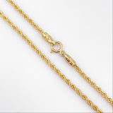 Rope Chain 2 g / 23 3/4 in / 1.7 mm 18K Yellow Gold