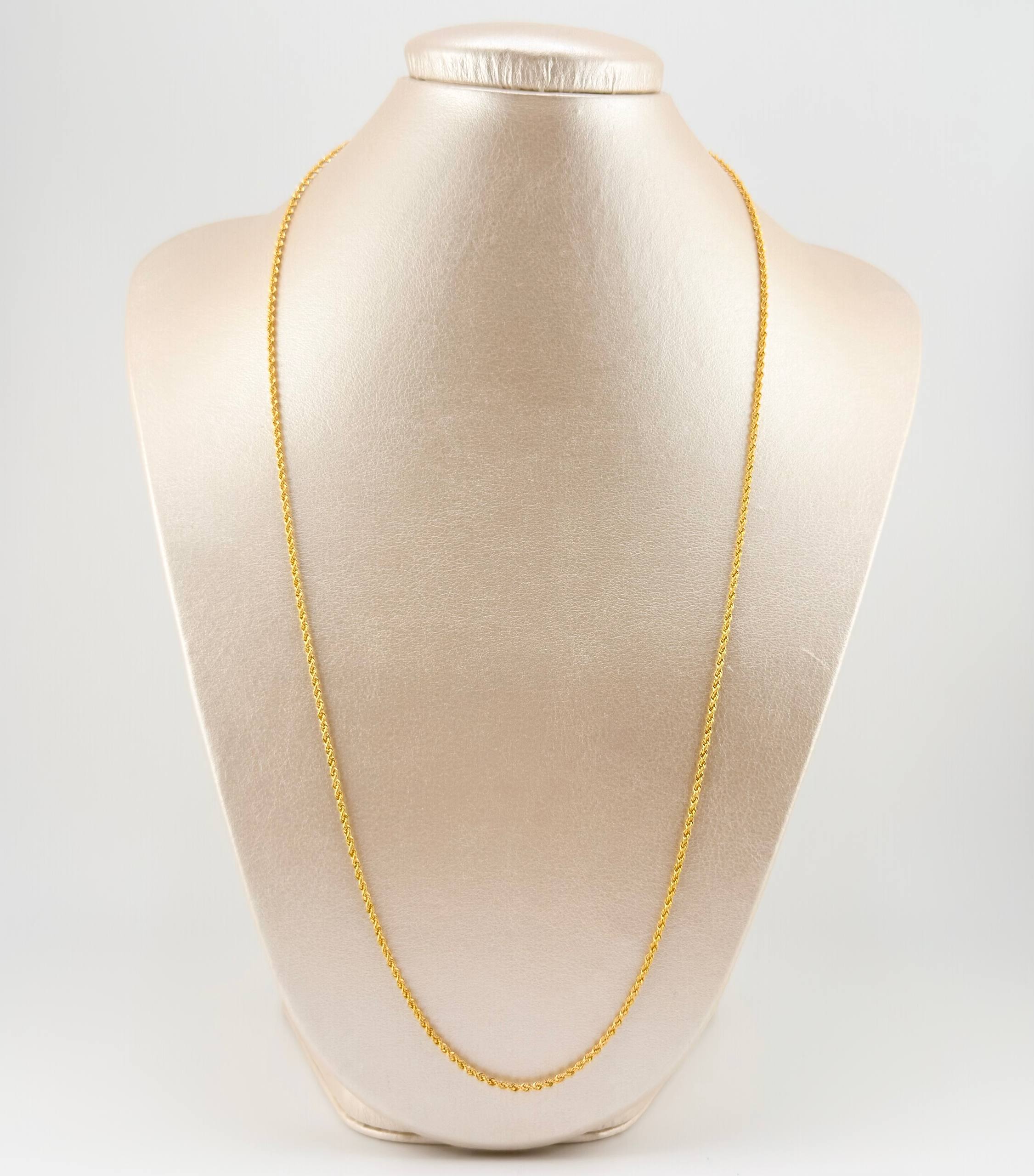 Rope Chain 2 g / 23 3/4 in / 1.7 mm 18K Yellow Gold
