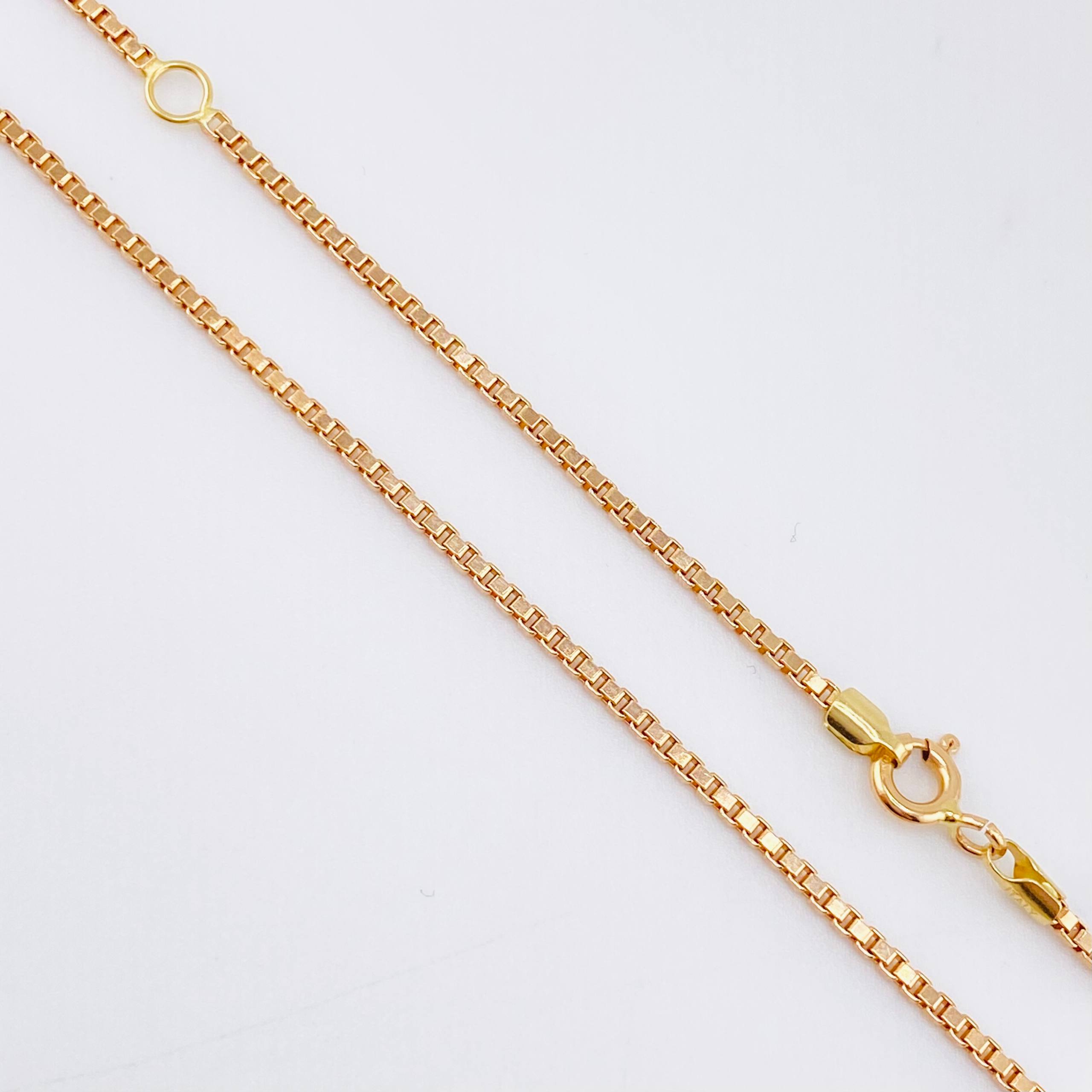 Cadena Veneciana 7.2gr / 19 3/4 in / 1.4mm Oro Rosa +3 18K ©