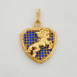 Dije Placa Caballo 3.5g / 1 in Oro Amarillo 18K