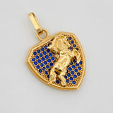 Dije Placa Caballo 3.5g / 1 in Oro Amarillo 18K