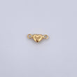 Charm Heart 0.2gr / 1cm / Blown 18K Yellow Gold $