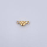 Charm Heart 0.2gr / 1cm / Blown 18K Yellow Gold $