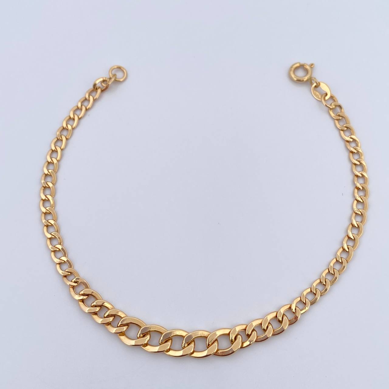 Cuban Links Bracelet 2.6gr / 19cm / 5.6mm Yellow Gold +1 18K $