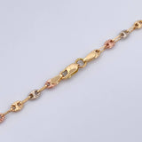 Cadena GC 6.2gr / 50.8cm / 2.8mm Diamantada Tres Oros 18K $