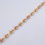 Pulso GC 4.55gr / 21cm / 4.1mm Diamantada Dos Oros Amarillo Rosa 18K $