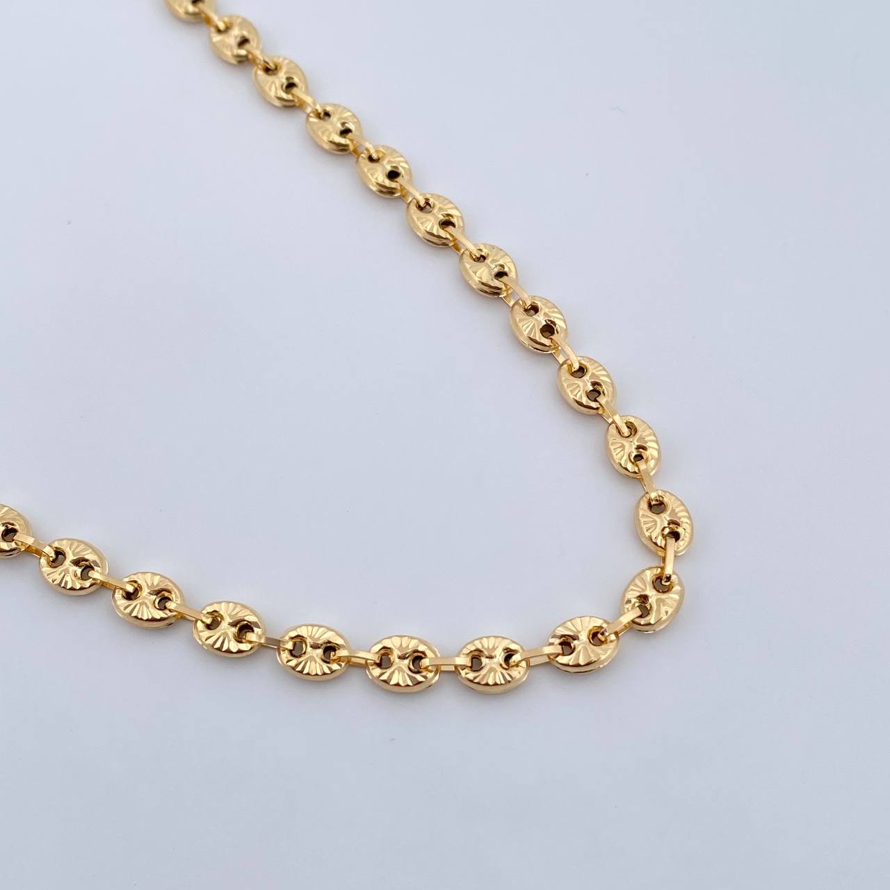 Cadena GC 11.55gr / 49.4cm / 4.7mm Diamantada Oro Amarillo 18K &