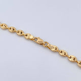 Cadena GC 11.55gr / 49.4cm / 4.7mm Diamantada Oro Amarillo 18K &