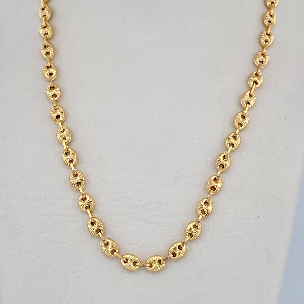 Cadena GC 11.55gr / 49.4cm / 4.7mm Diamantada Oro Amarillo 18K &