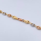 Cadena GC 10.8gr / 51.3cm / 4.7mm Diamantada Tres Oros 18K &
