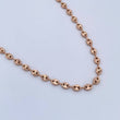 Cadena GC 13gr / 60.7cm / 4.1mm Diamantada Oro Rosa 18K &