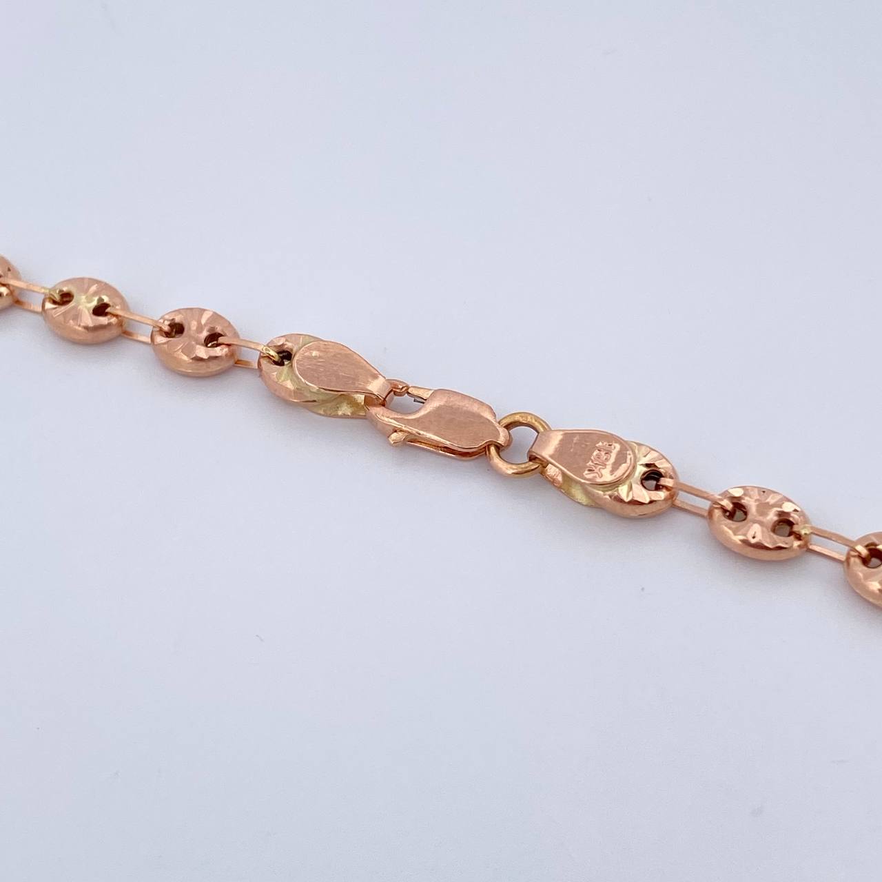 Cadena GC 13gr / 60.7cm / 4.1mm Diamantada Oro Rosa 18K &