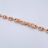 Cadena GC 13gr / 60.7cm / 4.1mm Diamantada Oro Rosa 18K &
