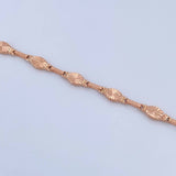 Bracelet Eslabon Bracelet 4.75gr / 21.4cm / 5.3mm Diamond Cut 18K Rose Gold &