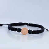 Black Woven Bracelet Crown RX 0.55gr / 18K Gold +0$
