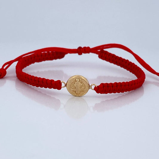 Red Woven Bracelet San Benito 0.5gr / 18K Gold