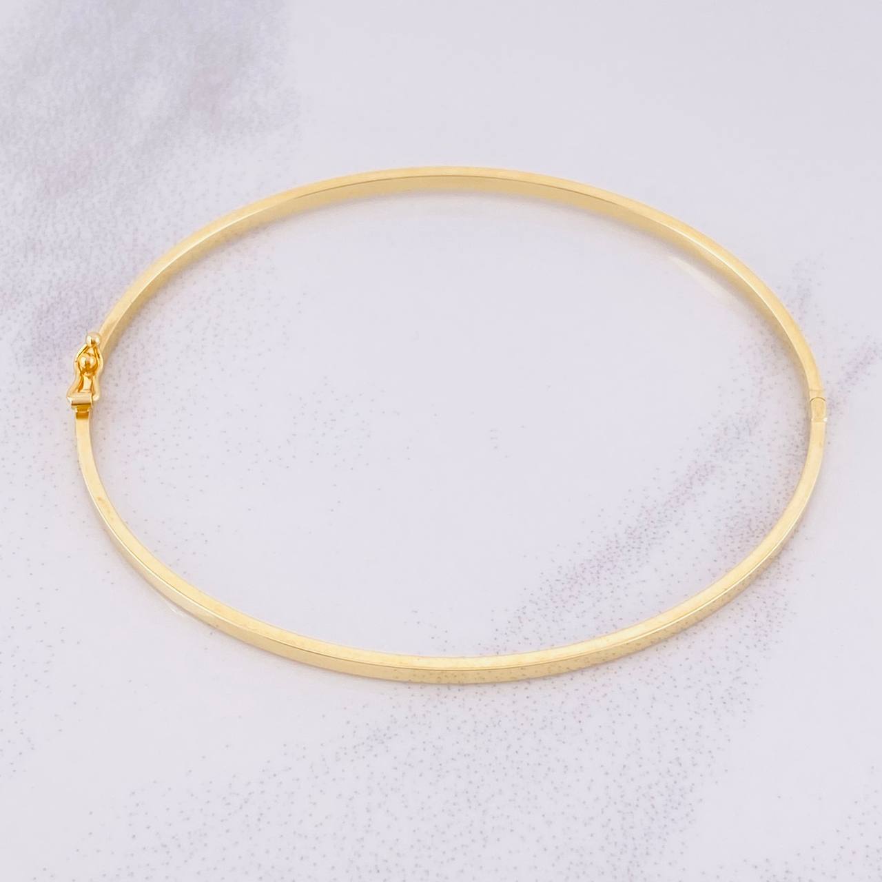 Bracelet Smooth Hoop 2.4g / 7 1/2 in / 2mm Yellow Gold 18K