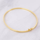 Bracelet Smooth Hoop 2.4g / 7 1/2 in / 2mm Yellow Gold 18K