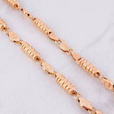 Rustic Barrel Screw Chain 17.55g / 26 in / 5mm 18K Rose Gold