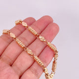 Rustic Barrel Screw Chain 17.55g / 26 in / 5mm 18K Rose Gold