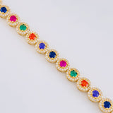Tennis Bracelet Bubble 20.3g / 7 1/2 in / 7mm 18K Yellow Gold