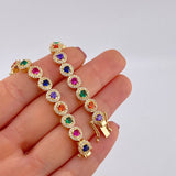 Tennis Bracelet Bubble 20.3g / 7 1/2 in / 7mm 18K Yellow Gold