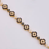 Pulso Tennis Trebol 14.5g / 7 in / 10mm Oro Amarillo 18K