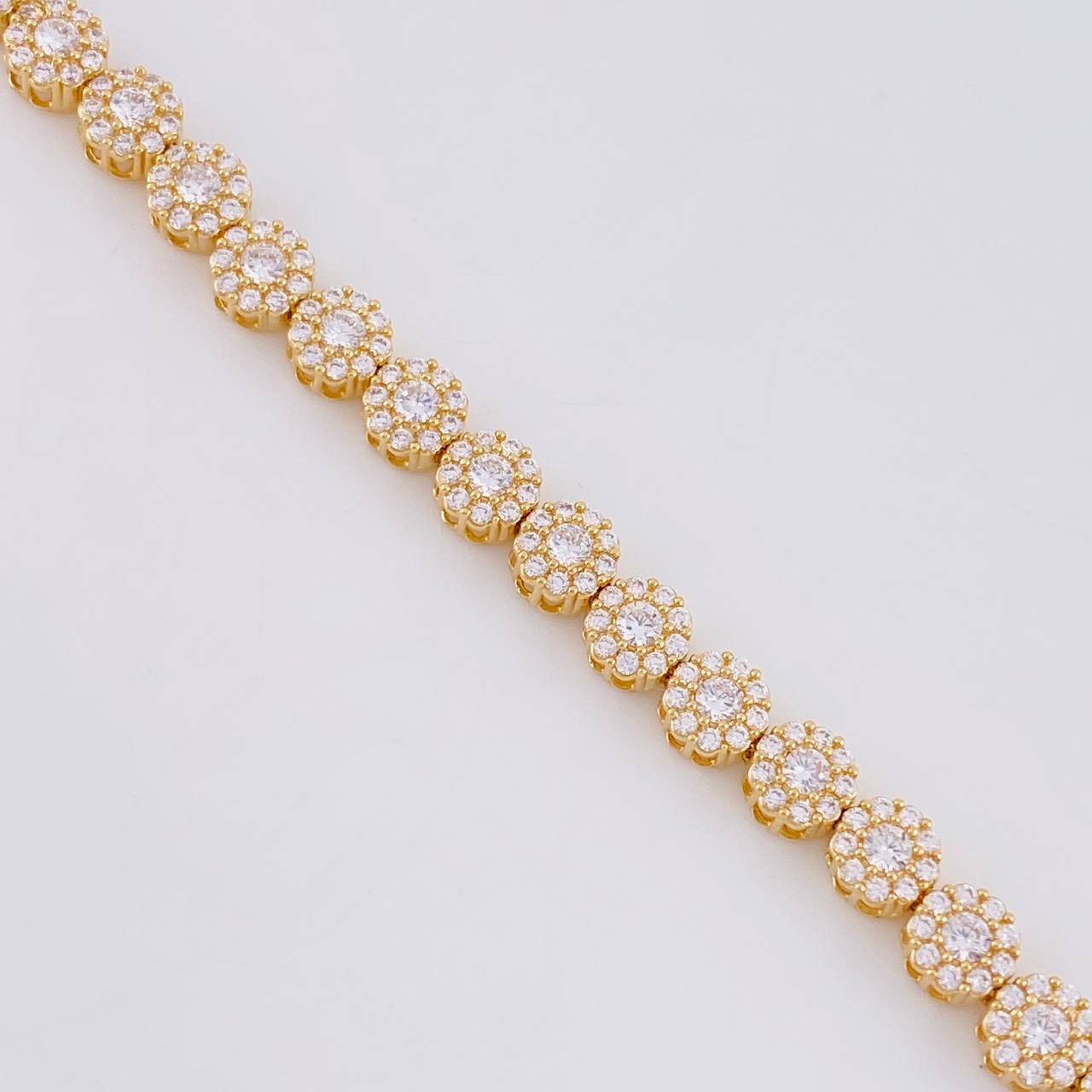 Tennis Bracelet Bubble 16.5g / 7 1/4 in / 5.8mm 18K Yellow Gold