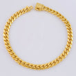 Pulso Cubano 18.25g / 7 1/4 in / 5mm Oro Amarillo 18K