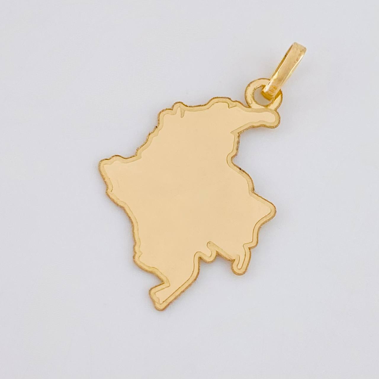 Dije Mapa Colombia 1.05g / 1 1/4 in Oro Amarillo 18K