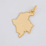 Dije Mapa Colombia 1.05g / 1 1/4 in Oro Amarillo 18K