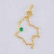 Pendant Pendant Colombia 1g / 1 1/4 in Yellow Gold 18K