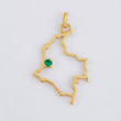 Dije Mapa Colombia 1.95g / 1 1/2 in Oro Amarillo 18K