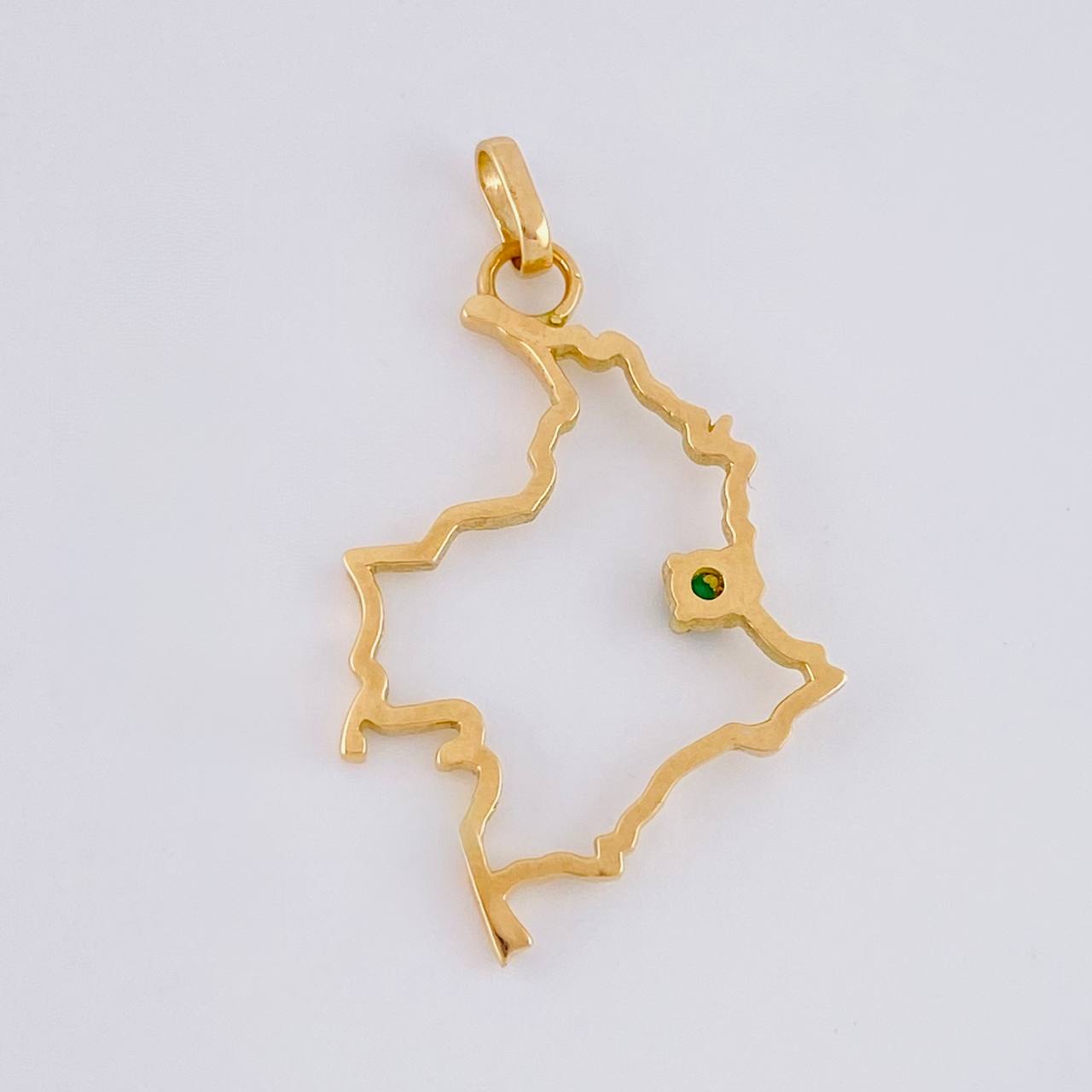 Dije Mapa Colombia 1.95g / 1 1/2 in Oro Amarillo 18K