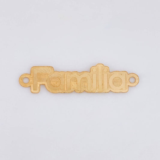 Herraje Familia 0.7g / 1 1/4 in Oro Amarillo 18K