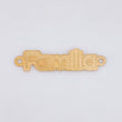 Herraje Familia 0.7g / 1 1/4 in Oro Amarillo 18K