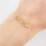 Herraje Familia 0.7g / 1 1/4 in Oro Amarillo 18K