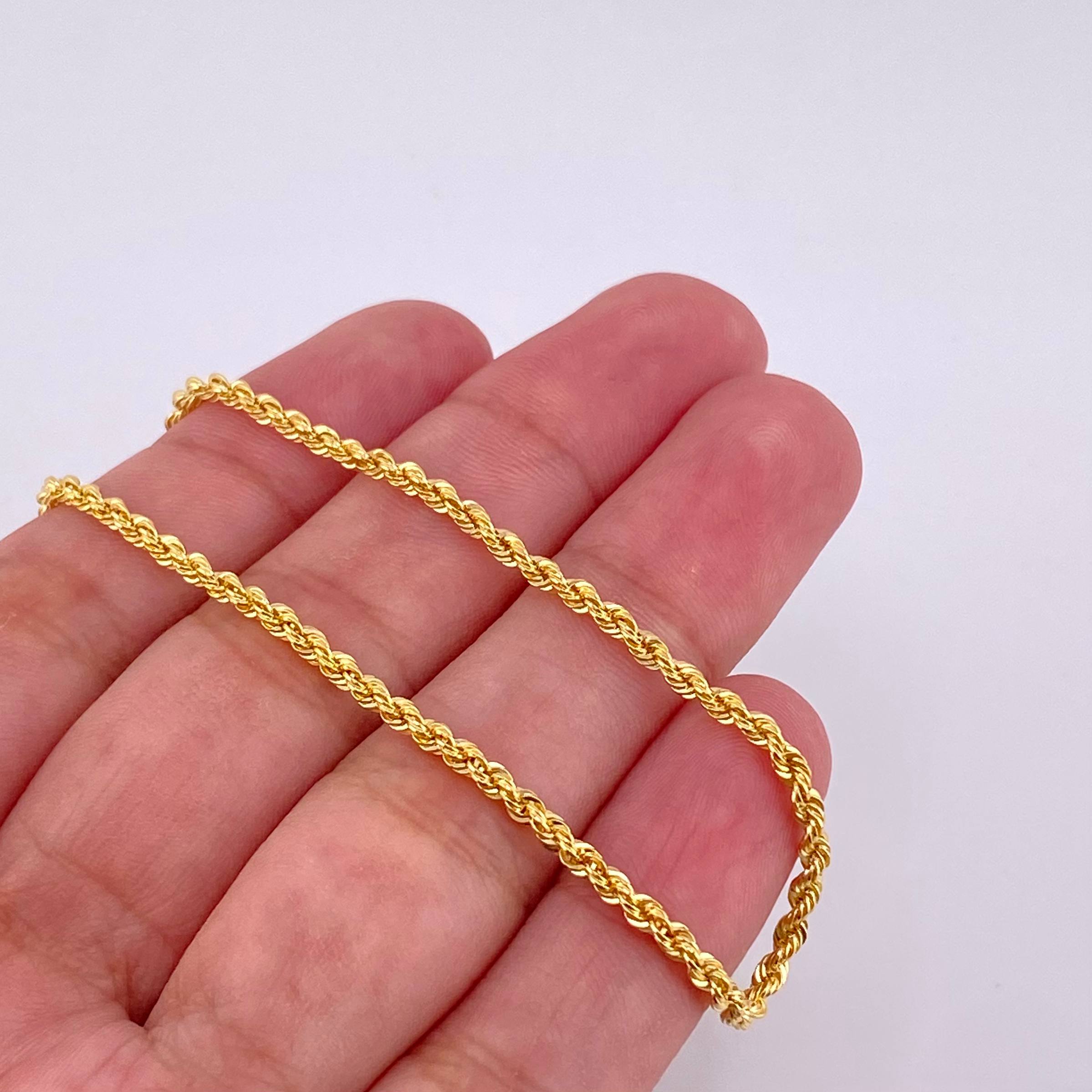 Pulso Lazo 1.2g / 7 1/2 in / 2.1mm Oro Amarillo 18K