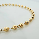 Pulso Militar 3.15g / 7 1/2 in / 4mm Oro Amarillo 18K